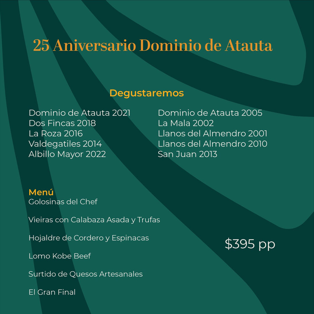 
                  
                    DEGUSTACIÓN: 25 ANIVERSARIO DOMINIO DE ATAUTA
                  
                