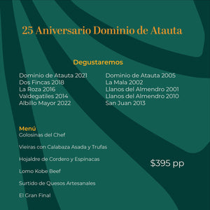
                  
                    DEGUSTACIÓN: 25 ANIVERSARIO DOMINIO DE ATAUTA
                  
                